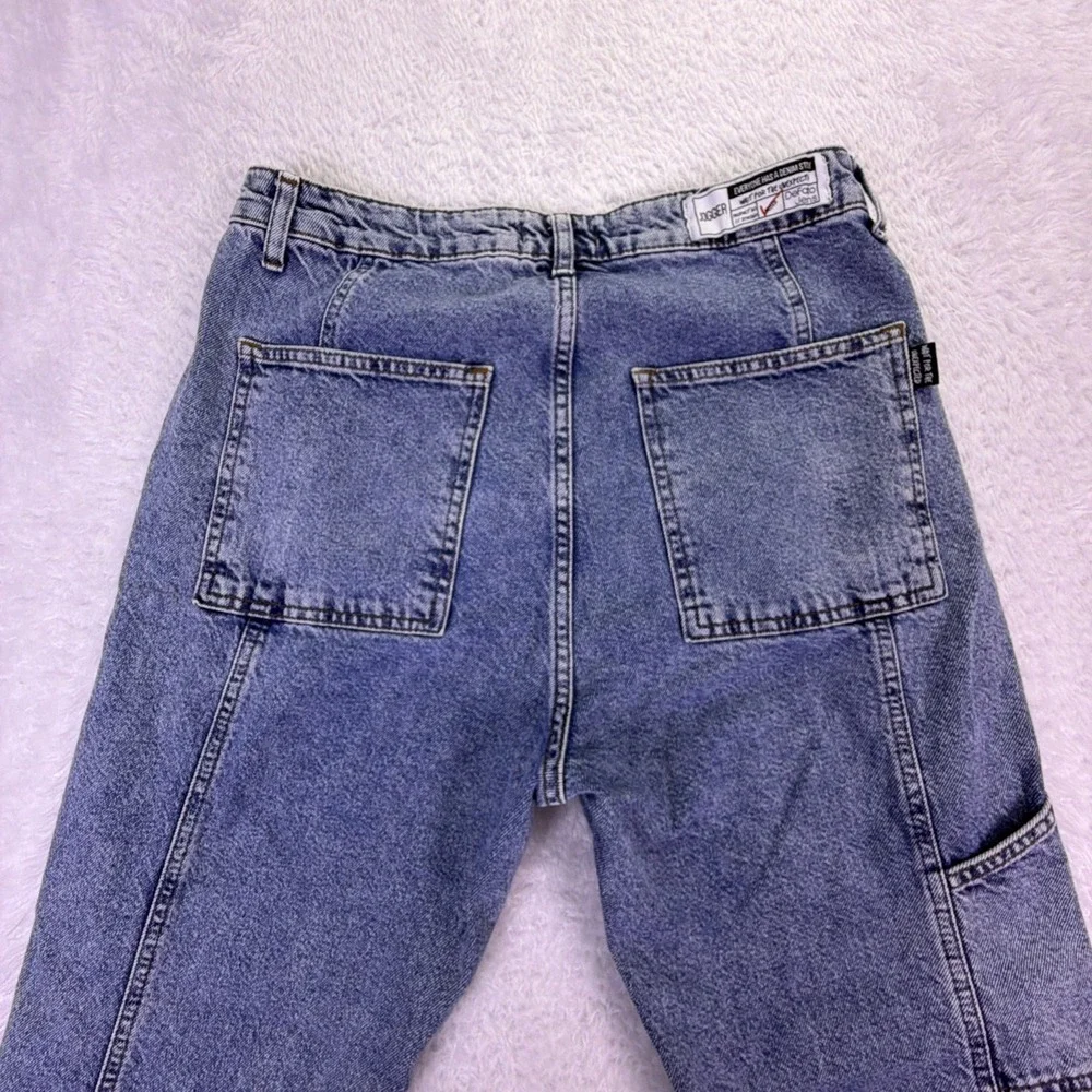 DeFacto Jeans High-Rise‎ Painter Jogger Women's 30 Blue Denim